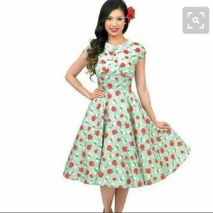 Hell Bunny Vixen Apple Pinup Dress